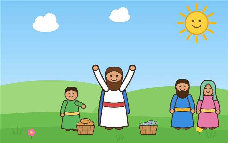 Ilustração da multiplicação dos pães